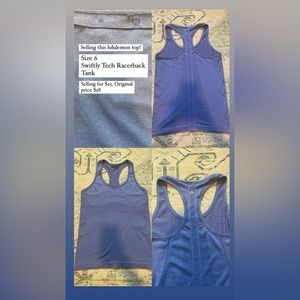 Lululemon Tank Size 6